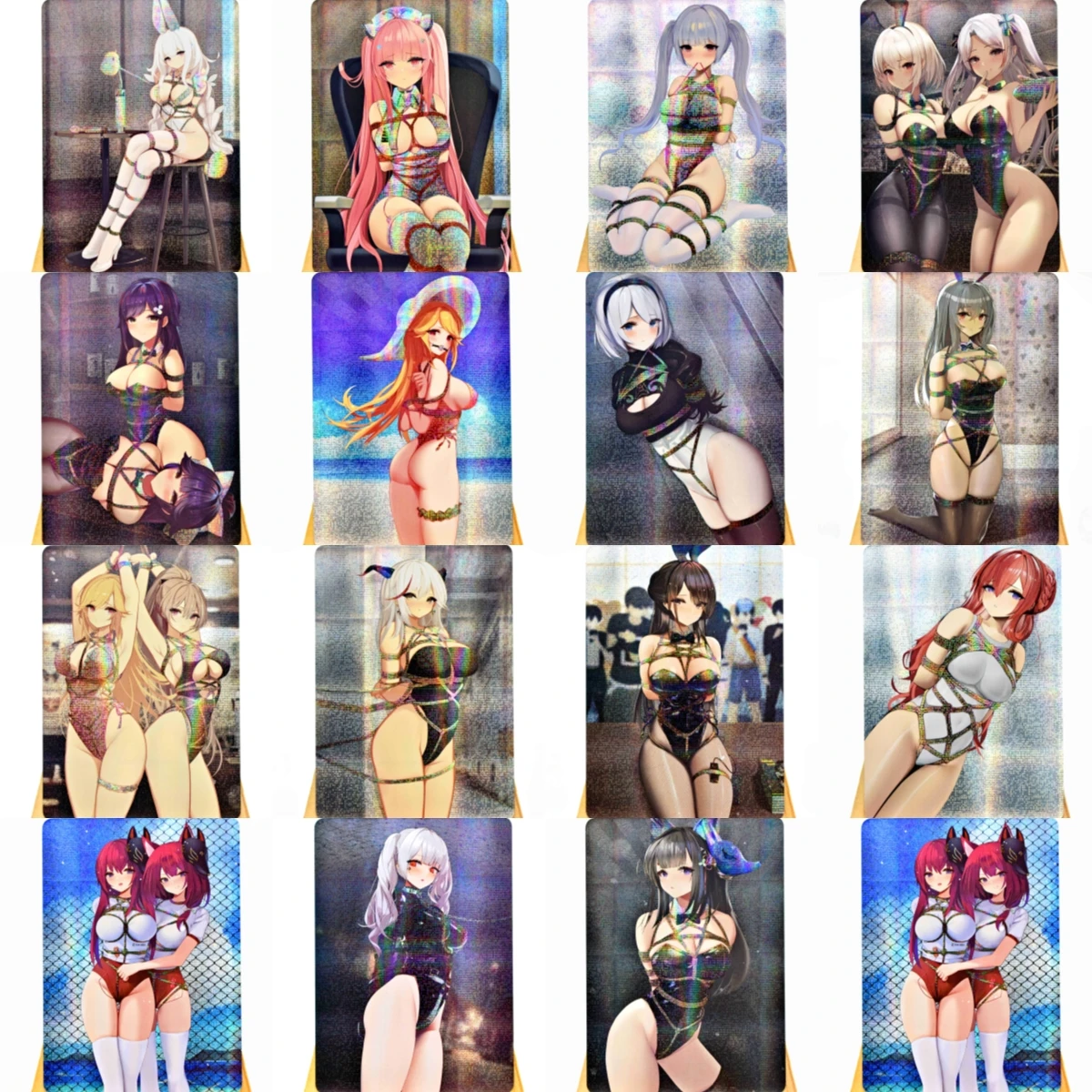 

18Stks/set of Anime Mobile Game Flash Card Azur Lane Swimsuit ACG Card Game Fan Mika Collection Flash Card Kawaii Girl Sexy Girl