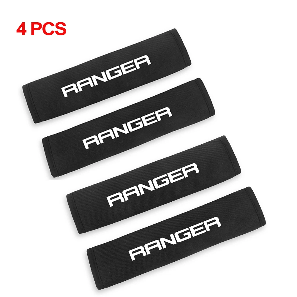 

2 шт. накладки на ремни безопасности автомобиля, автоаксессуары для Ford Ranger Raptor Wildtrak 2023 T6 XLT 2022 T7 T8 2015 XLS XL 4X4 2019