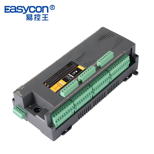 

Плата контроллера Easycon PLC FX3U-88MT/MR/MRT-5AD-2DA с 40DI/48DO 5AI/2AO программируемый логический контроллер