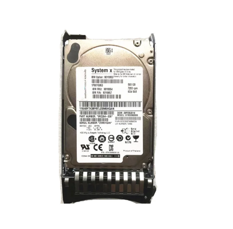 

Новый жесткий диск для сервера 90Y8953 500G SAS 2,5 дюйма