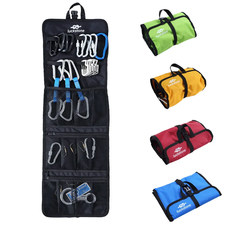 

Rock Climbing Storage Bag Gear Equipment Organized Storage Bag Carabiner Organized Bag