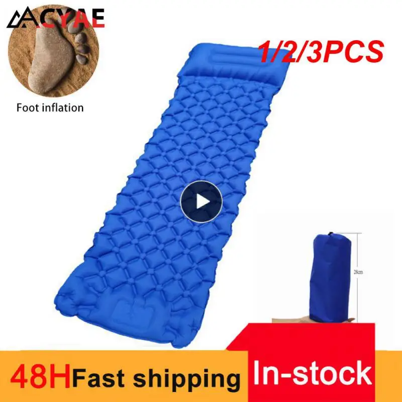 

1/2/3 шт., туристический надувной матрас со встроенным насосом