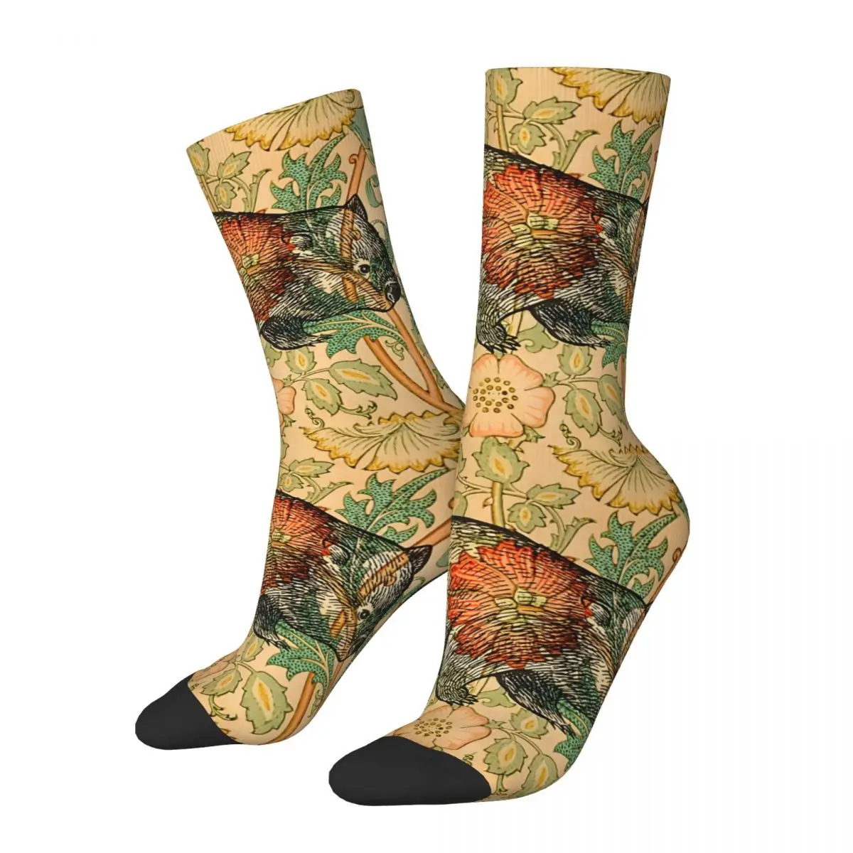 Мужские носки Happy Ode To A Wombat винтажные в стиле Харадзюку уличный стиль