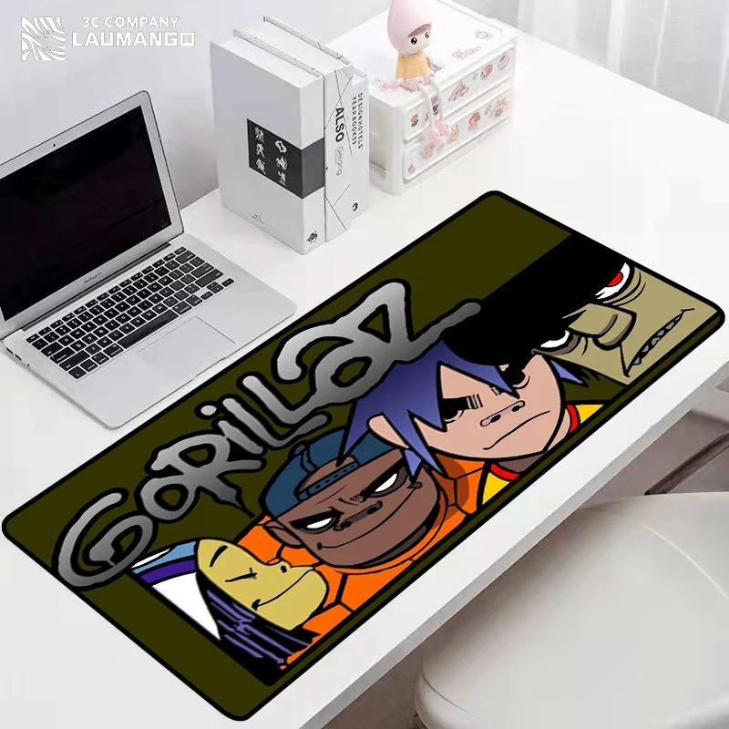

Xxl коврик для мыши, геймерский коврик Gorillaz, компьютерные аксессуары, нескользящий коврик, Настольный коврик для игрового ПК, коврик для мыши,...
