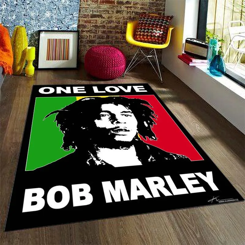

Коврик Боб Марли Регги Музыка ямайский, ковер для гостиной, спальни, дивана, Декор, нескользящий напольный коврик
