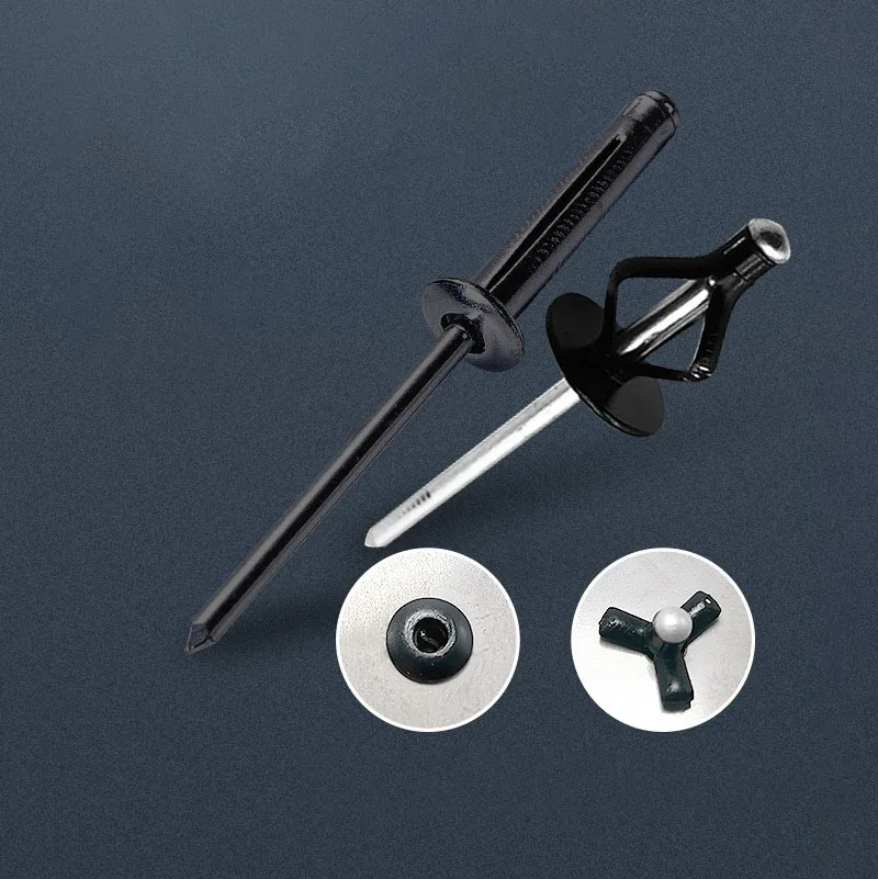 

Складные черные заклепки из алюминиевого сплава 4.0/4.8/6.0 мм