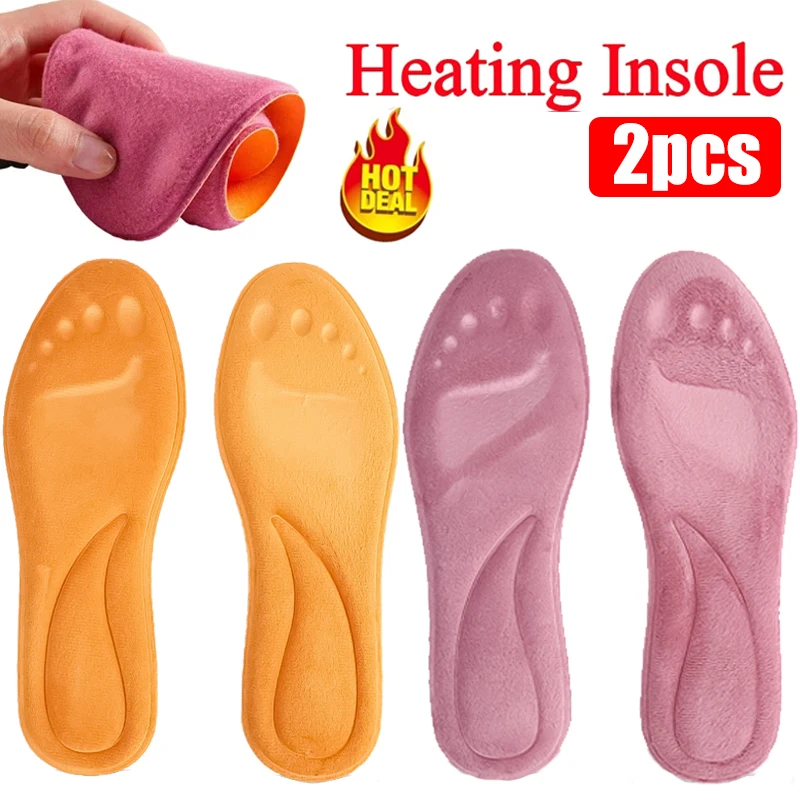 

New Self Heated Thermal Insoles for Women Men Winter Sports Shoes Self-heating Shoe Pads Soft Cotton Pad Sports Heating Insoles