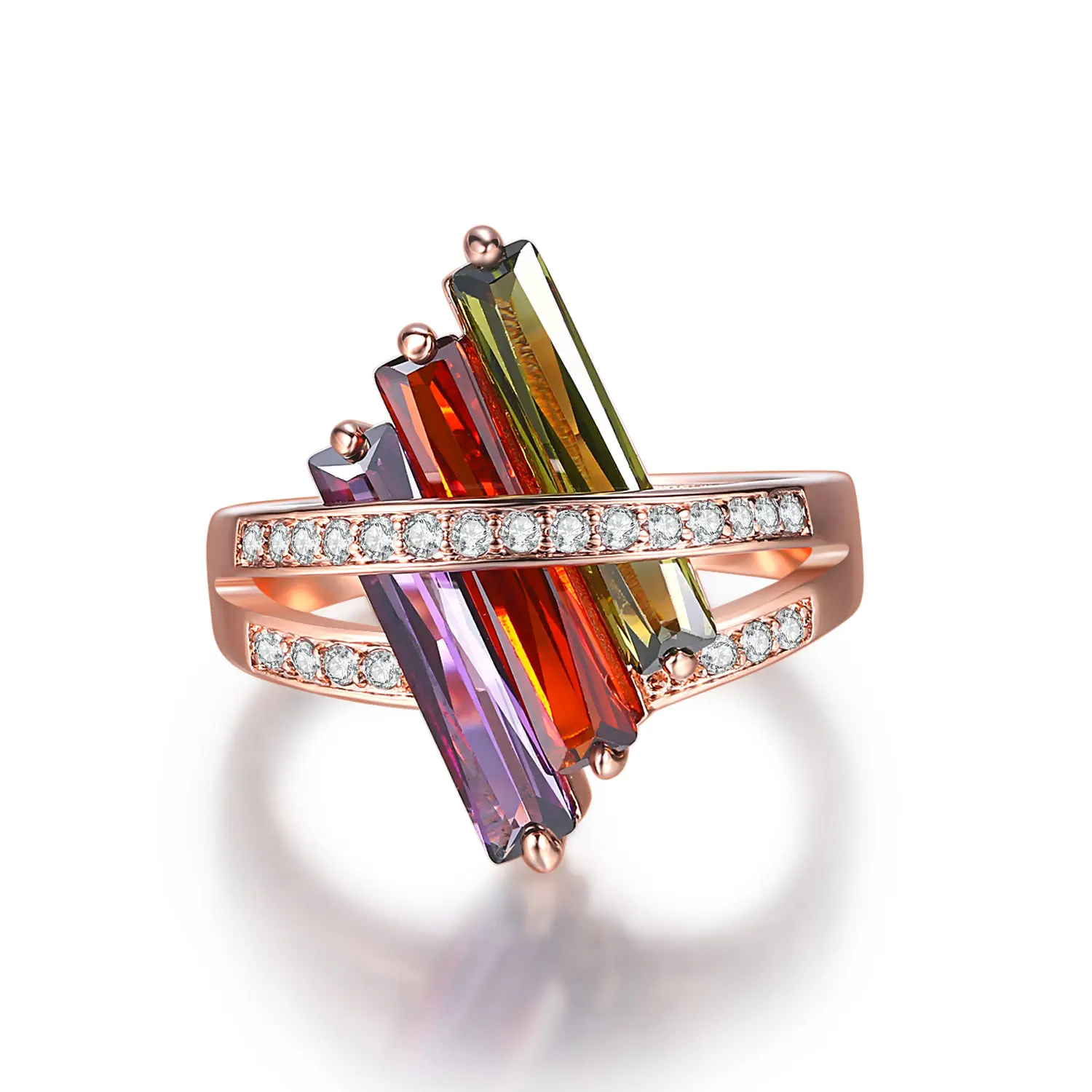 Новые разноцветные кристаллы с геометрическим цирконием роскошные коктейльные