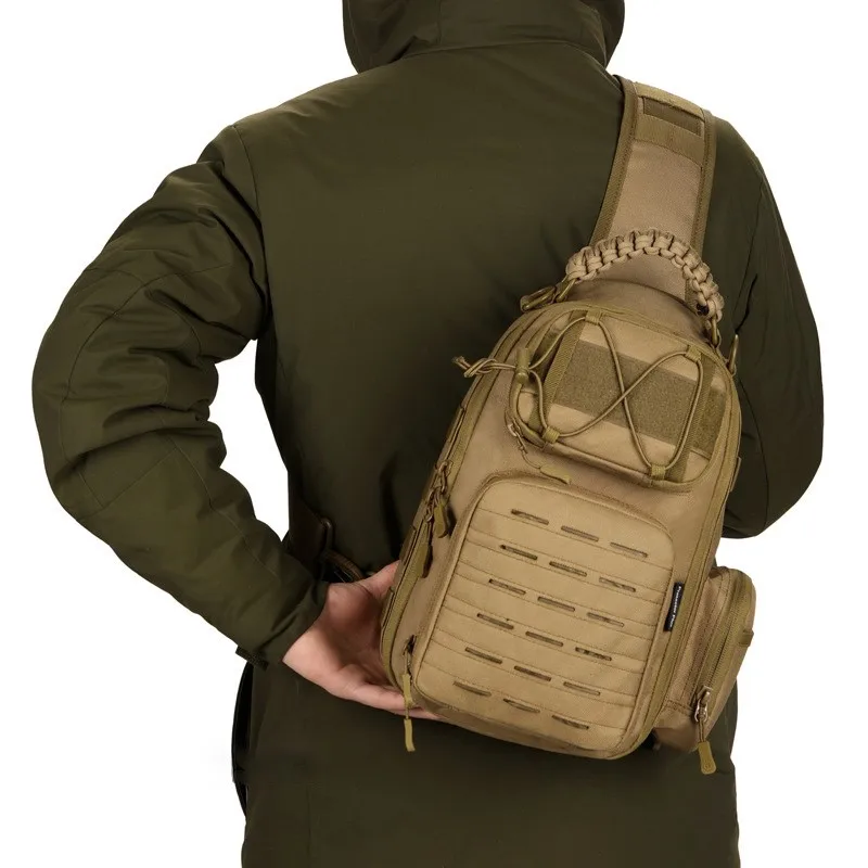 Men Outdoor Sports Climbing Camping Hunting Trekking Fishing Army Military Tactical Molle Shoulder Bag Crossbody Chest Backpack