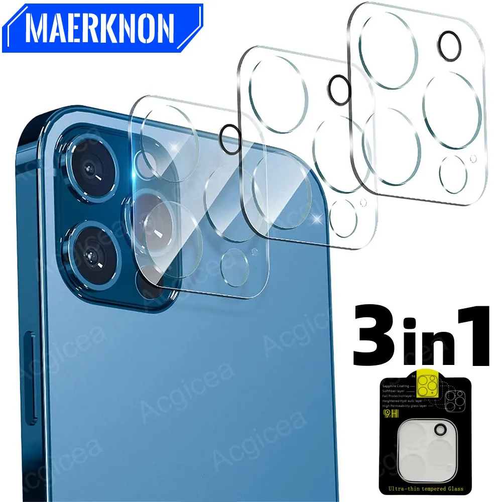 

3PCS Camera Lens Protective Glass Lens film Protector Cap 3D For iPhone14 13 12 11 Pro Max Mini Phone Camera Tempered Glass Lens