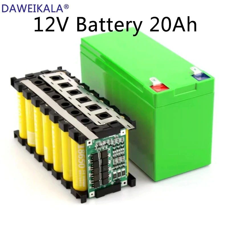 

New outdoor rechargeable lithium battery, solar battery, electric lighting, 18650 lithium battery, 12V, 18650+freight free