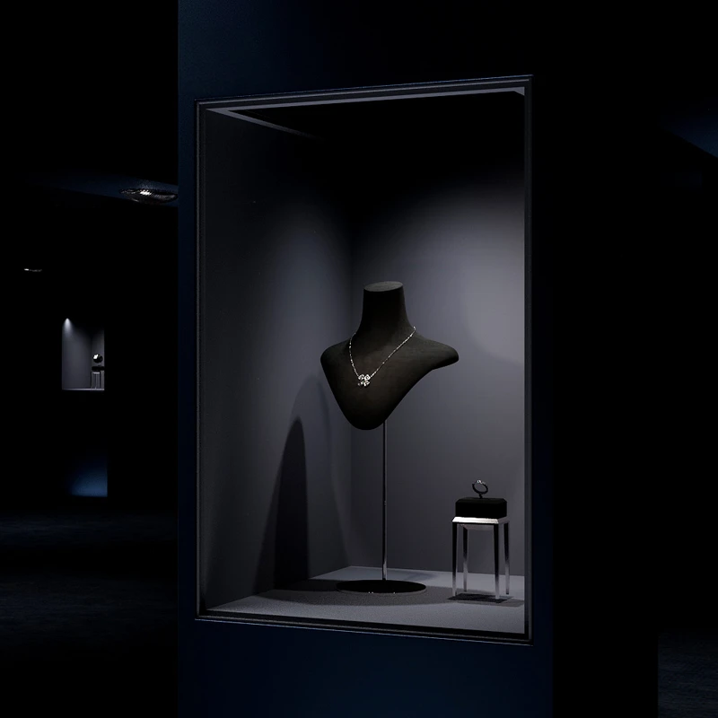 Металлическое ожерелье Superfiber подставка для демонстрации фигурка модель