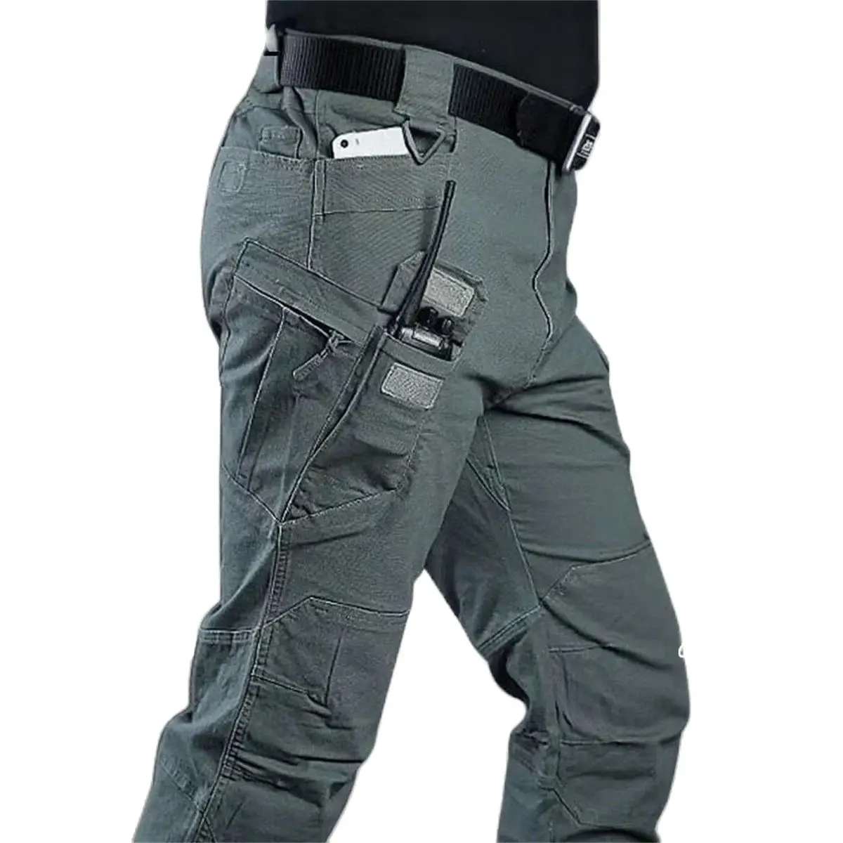 Мужские Тактические Брюки-карго Больших Размеров Эластичные Брюки В Стиле
