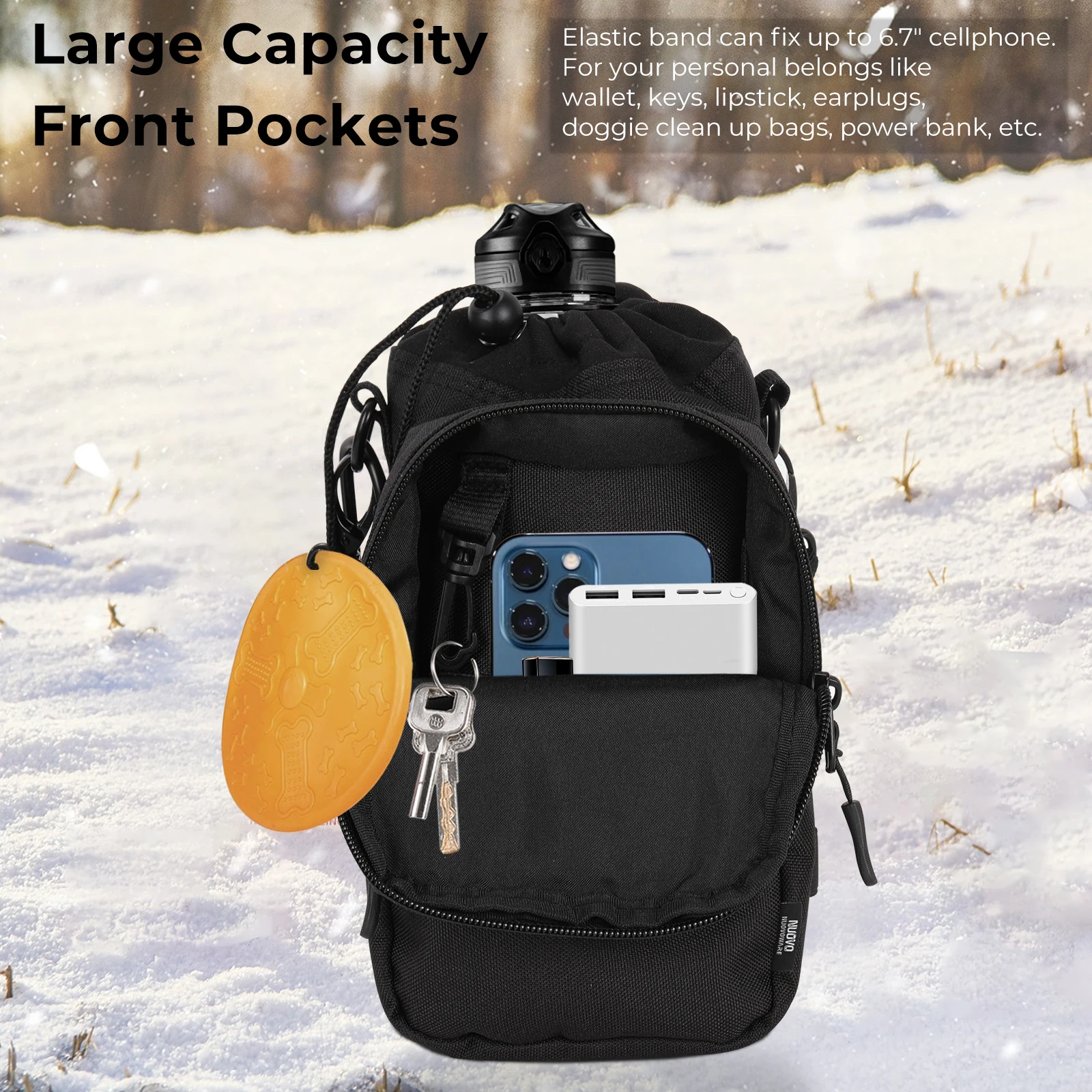 Держатель для бутылки с водой спортивный изолированный держатель регулируемым