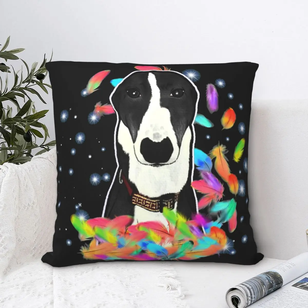 

Tully Boy Throw Pillow Case Geryhound Greyhounds Dog Cushion Home Sofa Chair Print Decorative Hug Pillowcase