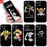 anime one piece black monkey d luffy case for apple iphone 11 12 13 mini pro 7 8 xr x xs max 6 6s plus 5 5s se 2020 black cover
