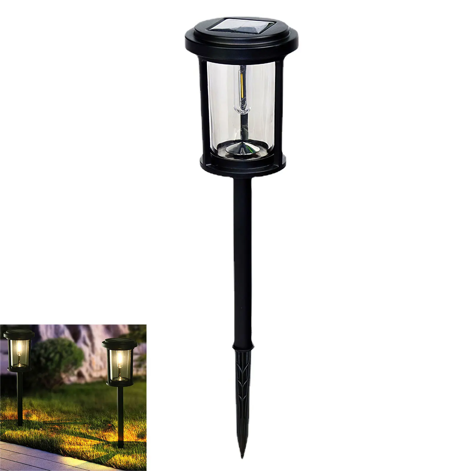 

Solar Pathway Lights Intelligent Ground Plug Light Waterproof Solar Lights 150mAh 0.2W Outdoor Landscape Light Path Light