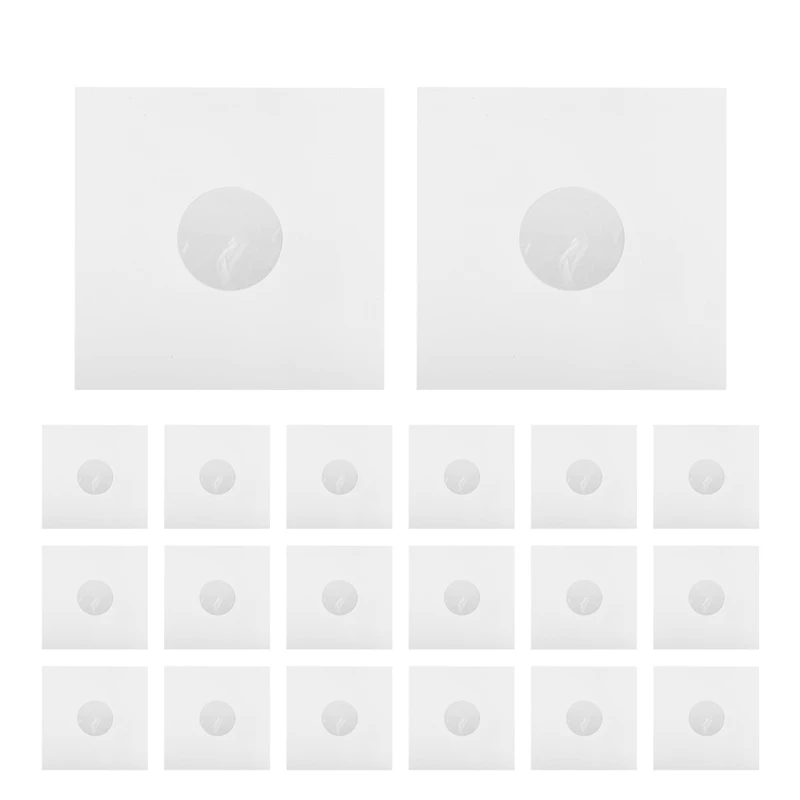 

20Pcs Anti-Static Rice Paper Record Inner Bag Sleeves Protectors For 12 Inches Vinyl Record Turntable Accessories