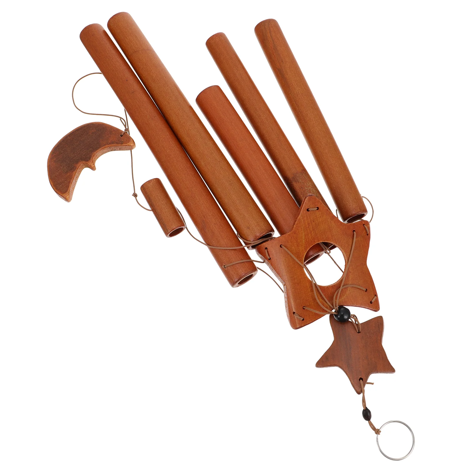 

Wind Chimes Chime Bell Hanging Bamboo Decoration Wood Windchime Vintage Bells Wall Outdoor Wooden Star Garden Ornament Antiqye