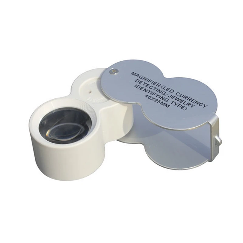 

Складная портативная лупа для ювелирных изделий, 40x40x25 мм