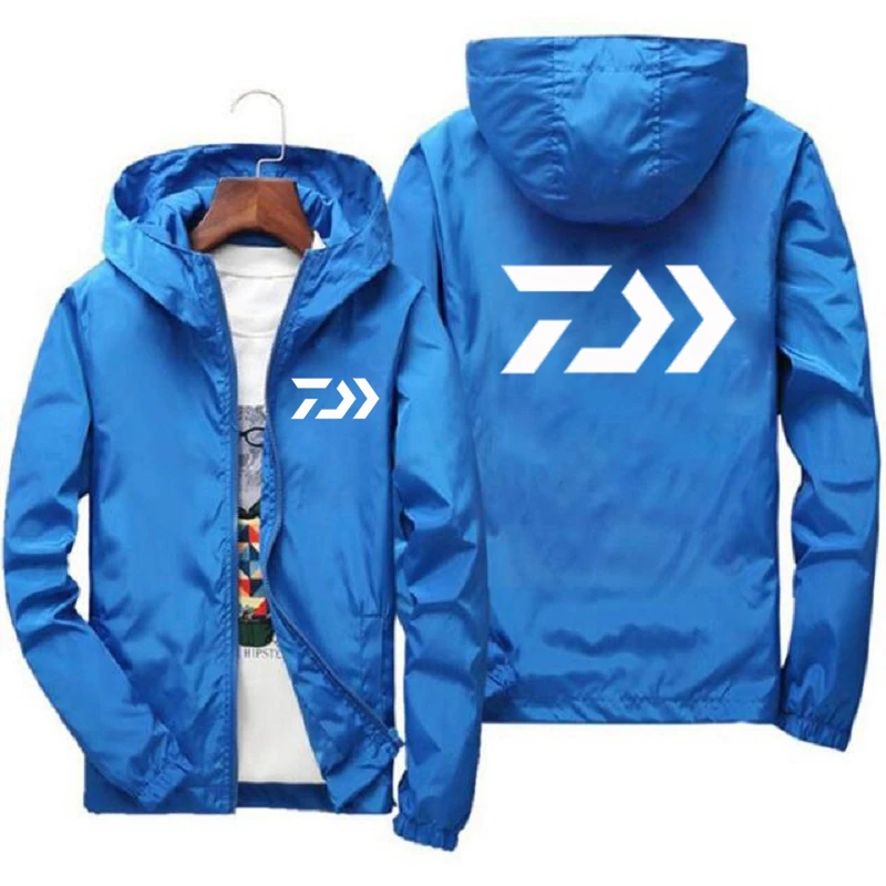 

DAIWA Casual Men's Jacket Plus Size Hooded Jackets Youth Outdoor Hiking Coats Male Clothing Spring Autumn Upper Outer Garment