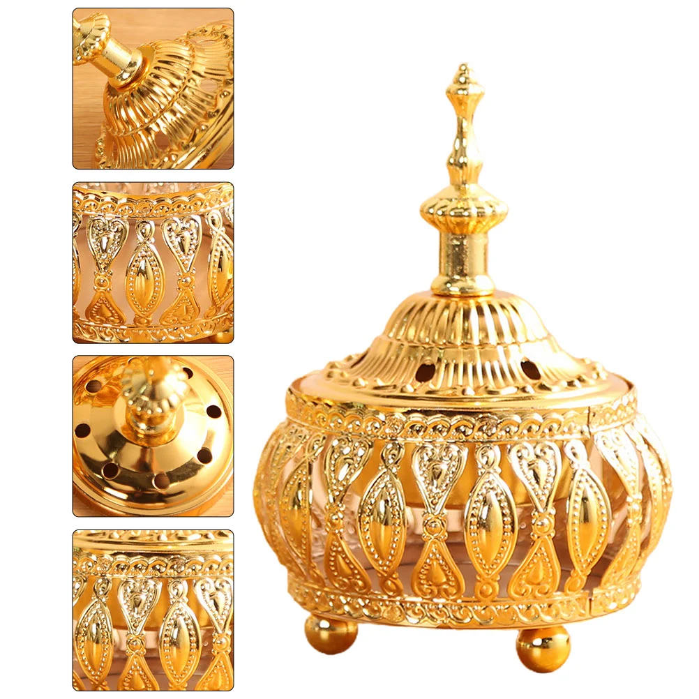 

Burner Holder Metal Censer Ash Catcher Cone Bowlaromatherapy Vintage Ornament Furnace Aroma Middle Stand Coil East Stick Tray