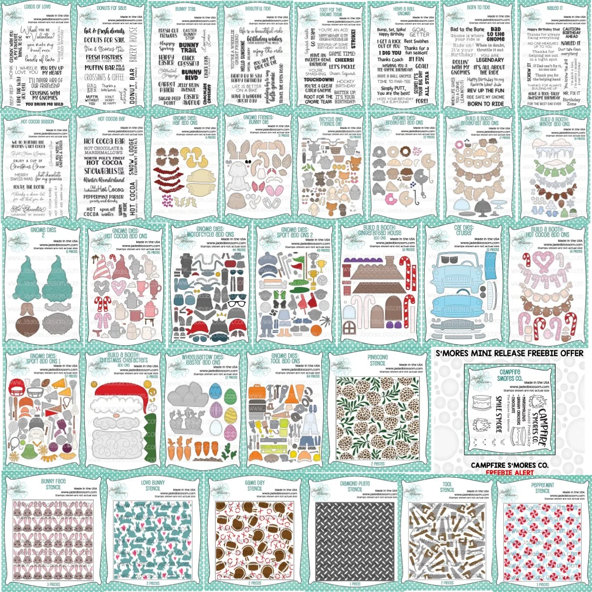 2024 коллекция металлических штампов Gnome прозрачные штампы трафарет сделай сам