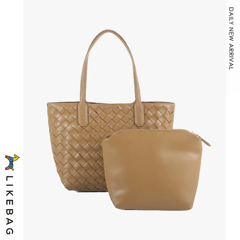 

Luxury Ladies Hand Woven Tote Bags Large Capacity Knit Shopping Bags Shoulder Bags Ladies 2022 New Travel Tote Bags