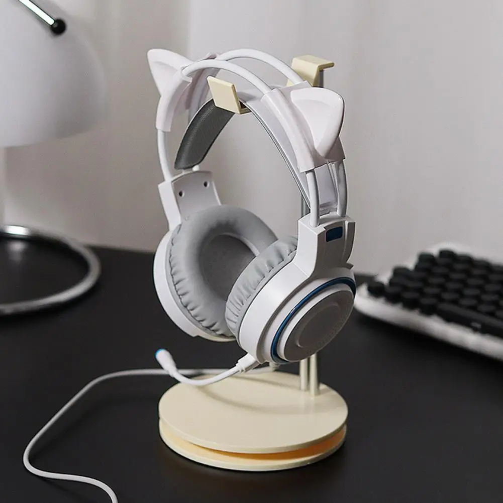 Купи Headphone Stand Universal Headset Holder Supporting Bar Flexible Headrest Fashion Headphone Hanger за 642 рублей в магазине AliExpress