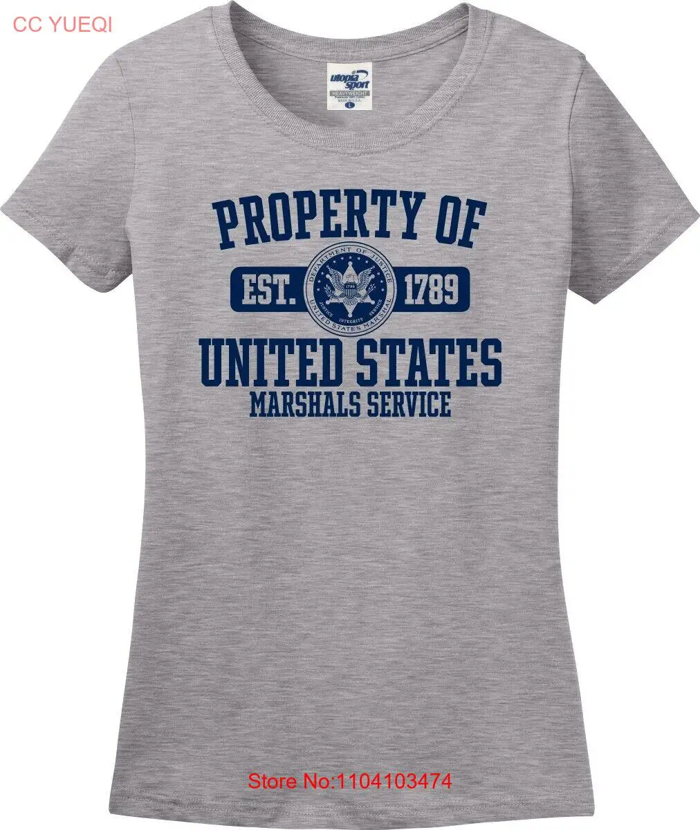 Женская футболка Missy Fit Property of United States Marshals S-3X
