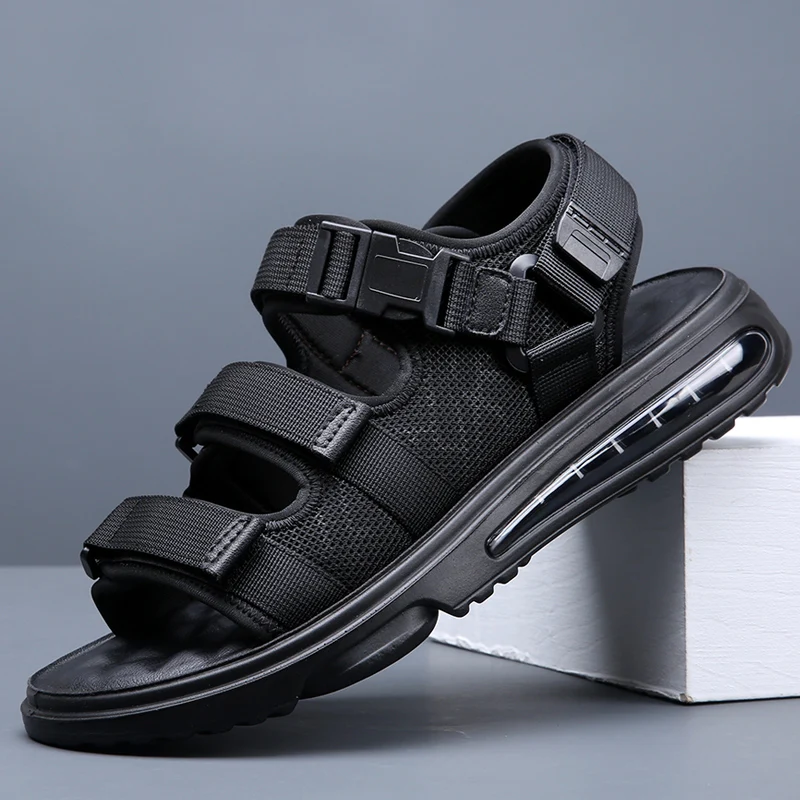 

Fashion Brand Men's Sandals Summer Outdoor Breathable Sandals Handmade Lightweight Soft Beach Sandal Mocassins Casual Slippers