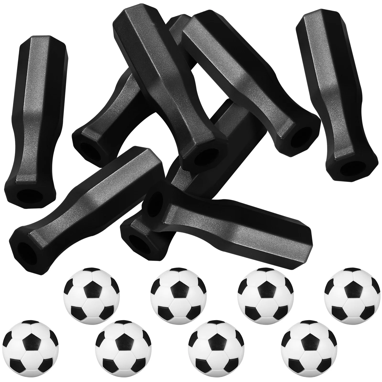 

Handle Foosball Supplies Household Grip Ergonomic Table Soccer Replaceable Handles Component Octagonal Replacement