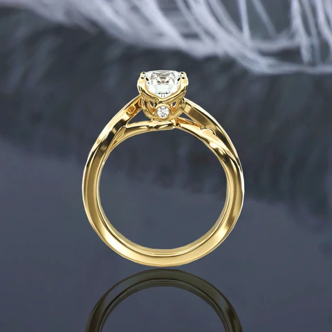 ИОГОУ Обручальное кольцо с муассанитом 1.0 карата