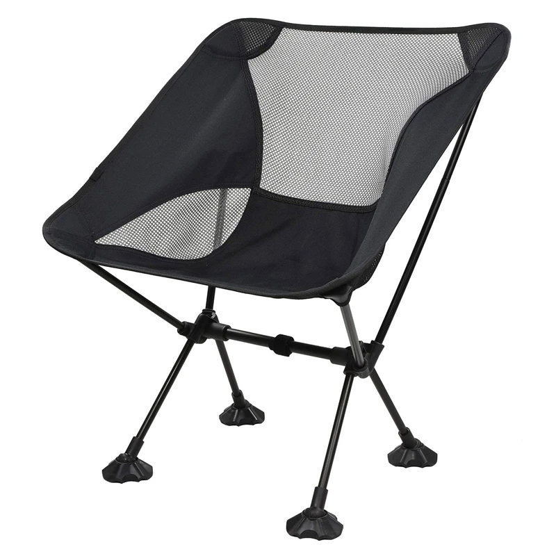 

Camping Chairs Breathable Mesh Chair with Anti-Sinking Wide Feet Compact Folding Backpacking for Outdoor Camp Picnic
