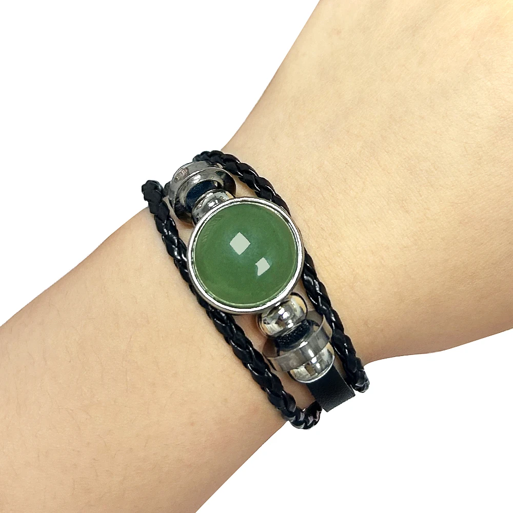 Двухслойные браслеты унисекс из натурального камня Ameixst Tigers Eye очаровательные