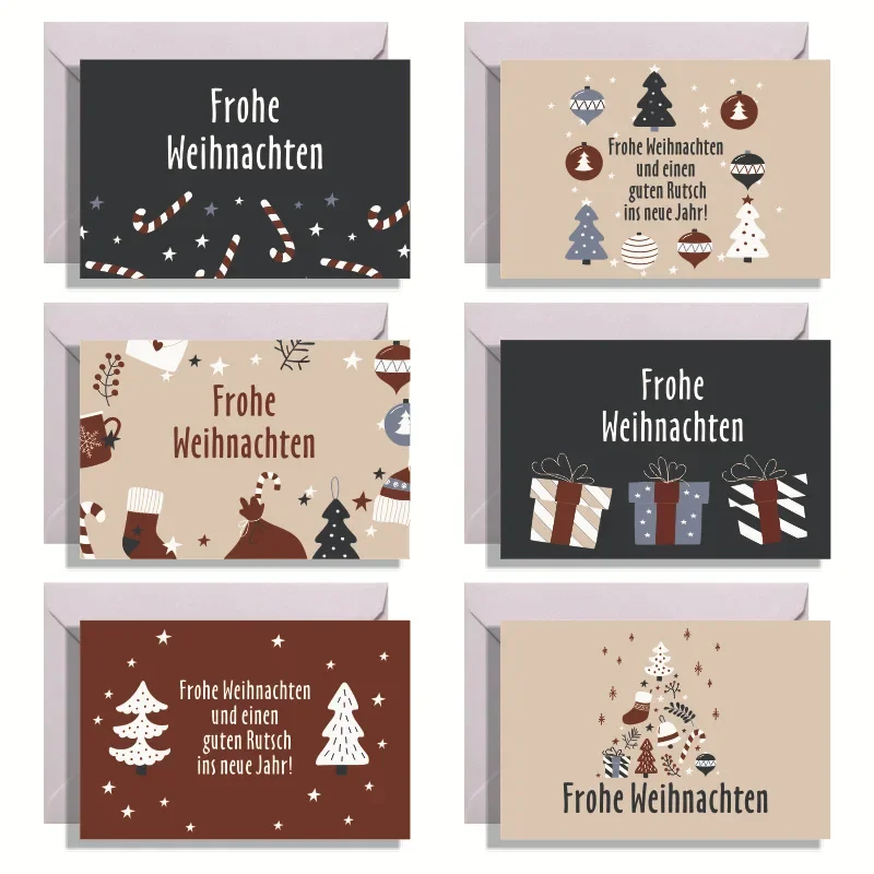 

Рождественские открытки 6 шт.