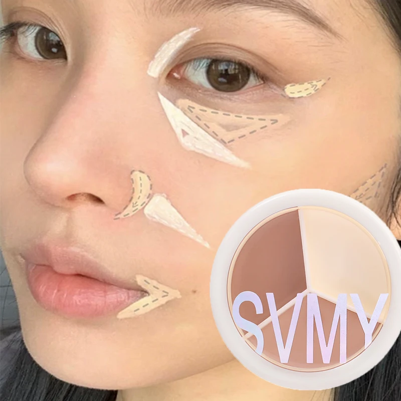 

Moisturizing Concealer Palette Cream Texture High Covering Lasting Oil Control Concealer Invisible Pores Dark Circles Cosmetics