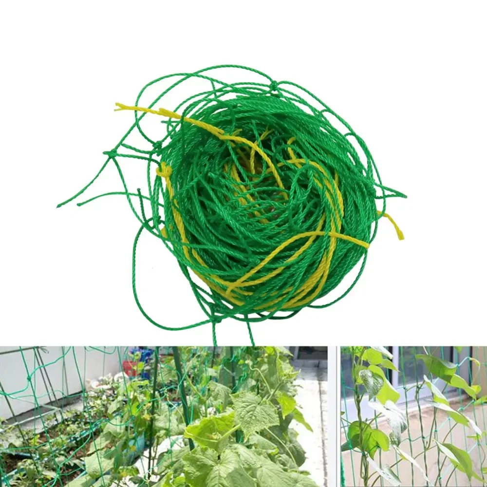 

Garden Green Nylon Trellis Netting Support Climbing Bean Plant Nets Greenhouse Vines Grow Fence Agriculture tools 1 Pcs