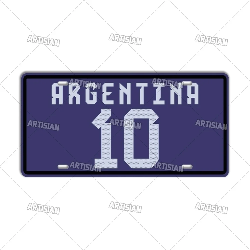 Металлический Декор Номерного Знака В Кустарном Стиле Милан Барселона Мадрида