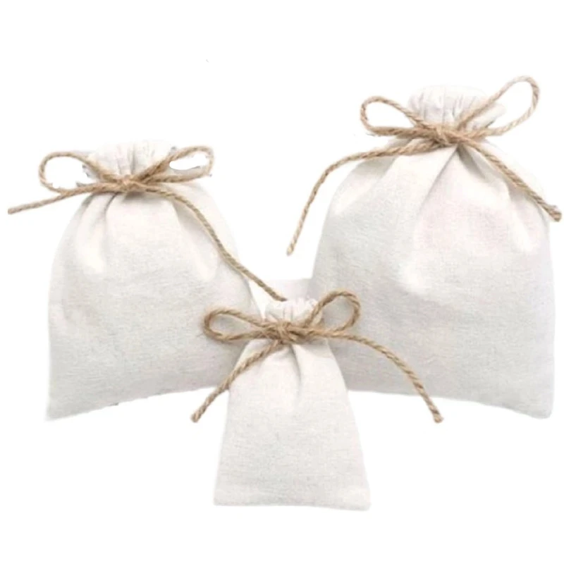 White Flannel Gift Bags 5x7cm 7x9cm 11x14cm 18x30cm pack 50 Cosmetics Jewelry Logo Ribbon Sack Eyelashes Hair Suede Pouches