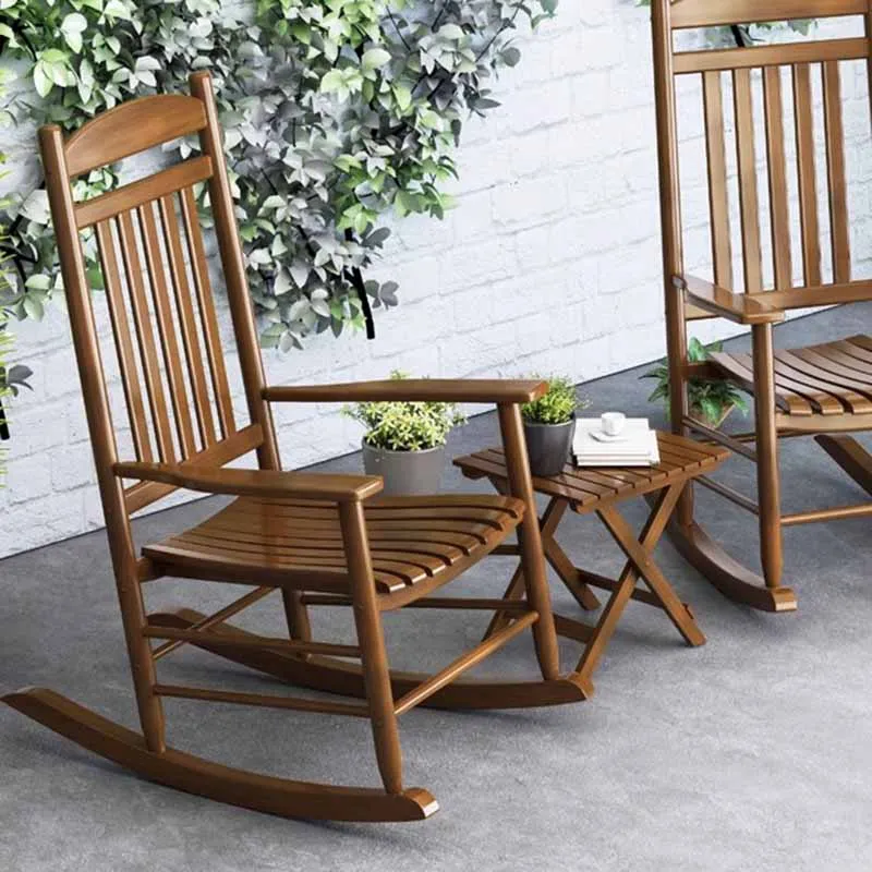 Деревянные стулья для гостиной с высокой спинкой нескользящие коричневые