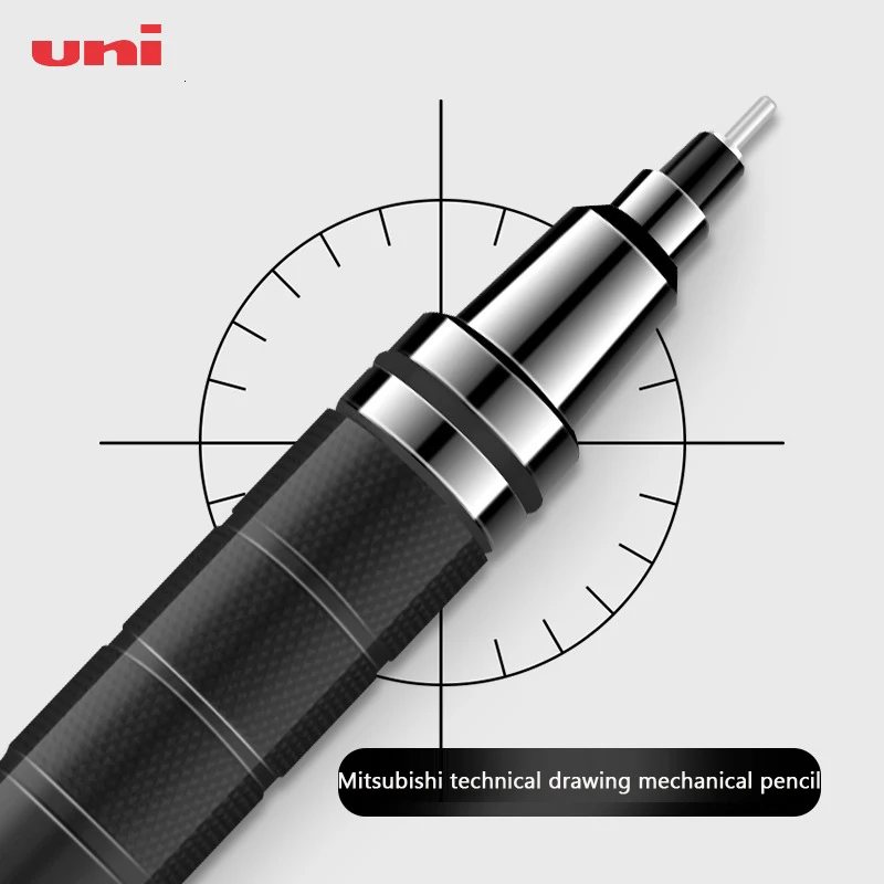Фото Механический карандаш Uni Kuru Toga M5-1017/1012, 0.5 мм, с автоматическим вращением грифеля и металлическим захватом, для скетчинга и точного рисования №4