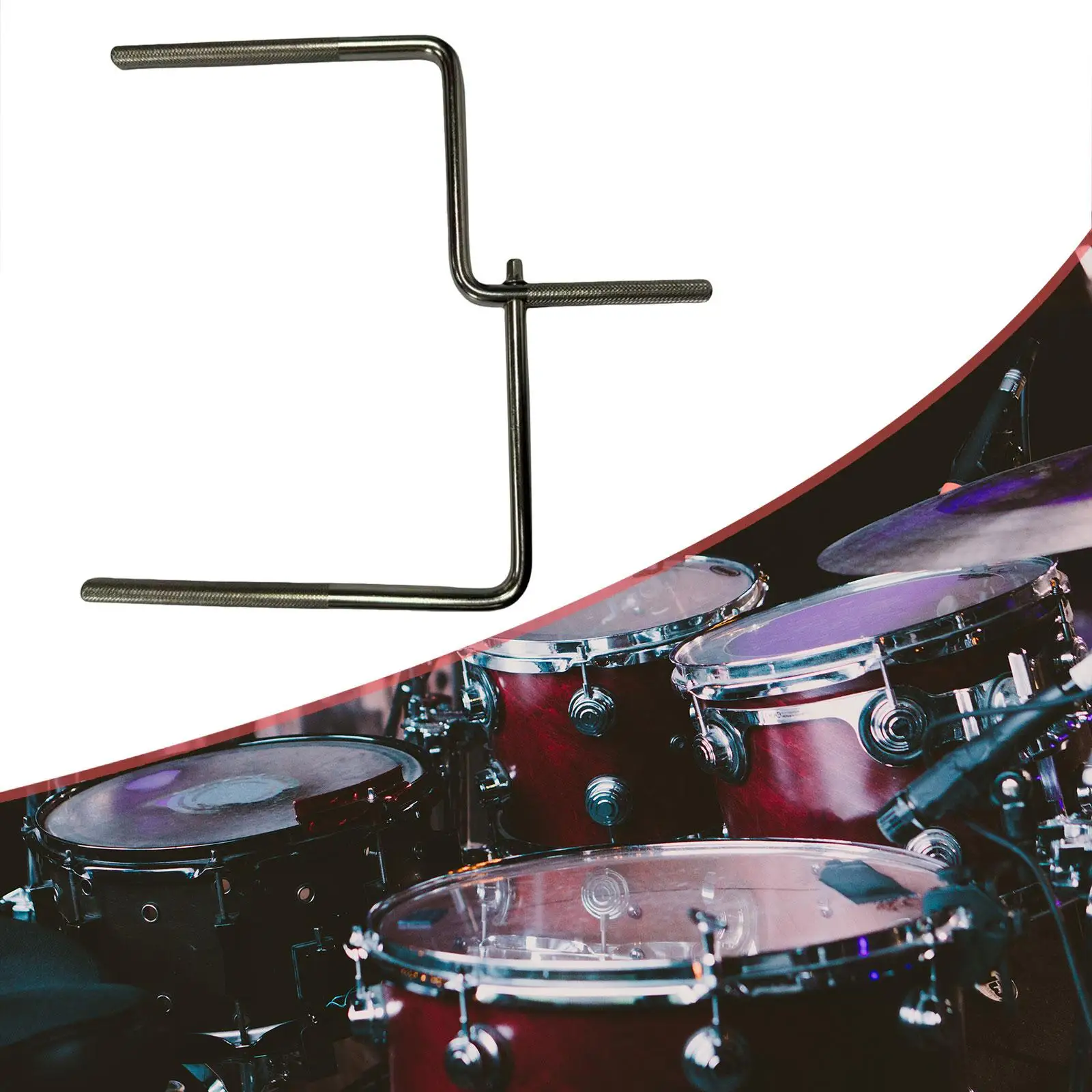 Кронштейн Cowbell U Rod металлический U-образный кронштейн ударный аксессуар для блока