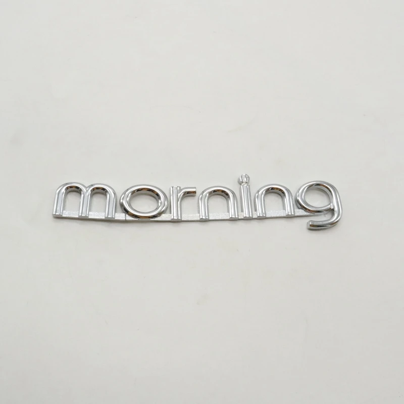 Хромированная эмблема с надписью Morning автомобильный значок на заднюю часть