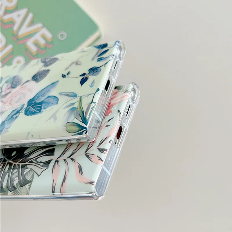 Чехол с рисунком банановых листьев супер мягкий чехол в ретро стиле подходит для