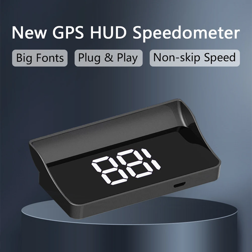 

1pc Universal HUD GPS Head Up Display KM/hour Speedometer Odometer Car-Digital Speed 92*52*20mm Car-Interior-Accessories