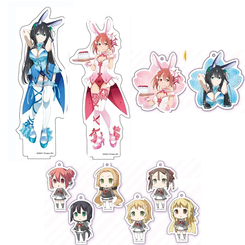 

Anime Yuuki Yuuna wa Yuusha de Aru Yuuki Yuuna Togo Mimori Acrylic Sexy Bunny Girl Series Figure Stand Model Keychain Pendant
