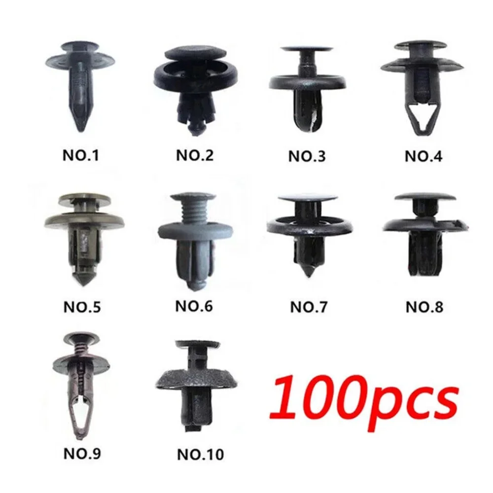 100 шт. зажимы для бампера фиксатор крыла автомобиля Фиксатор заклепки панели