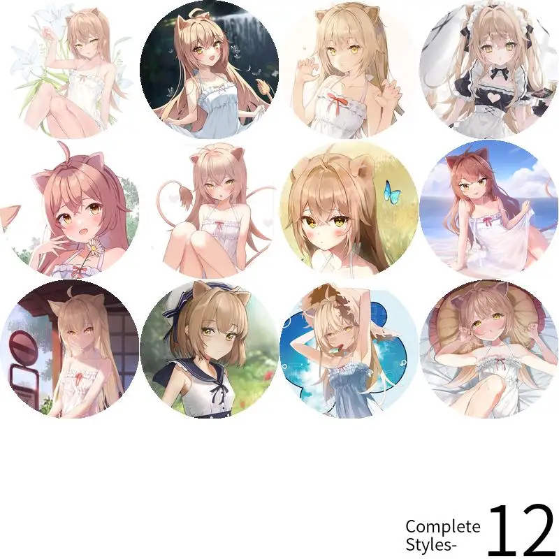 Мягкая брошь-значок с изображением Льва в стиле аниме