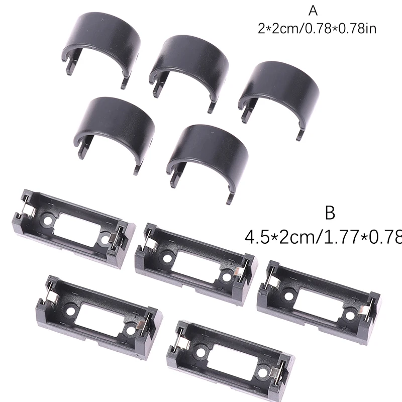 5 шт. подключаемый держатель аккумулятора CR123A 16340 коробка для аккумулятора LIR123A коробка для хранения аккумулятора CR123A коробка для аккумулятора крышка для печатной платы сделай сам